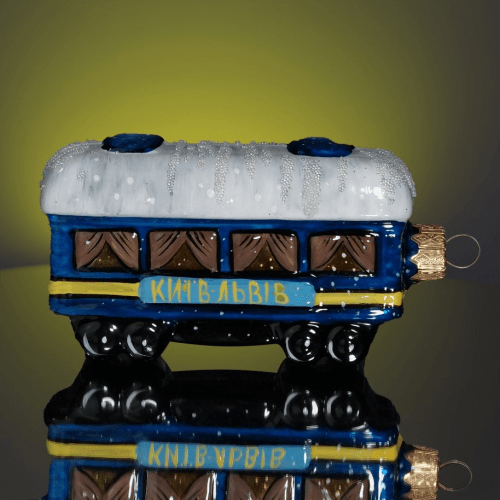 Елочная игрушка Rizdviani Istorii Вагон УЗ 