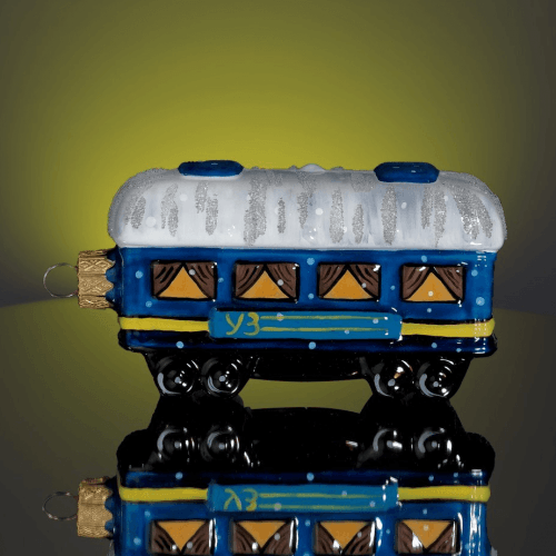 Елочная игрушка Rizdviani Istorii Вагон УЗ 