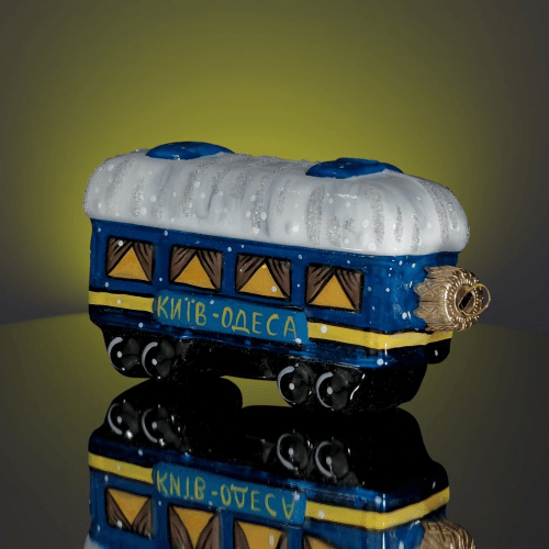 Елочная игрушка Rizdviani Istorii Вагон УЗ 