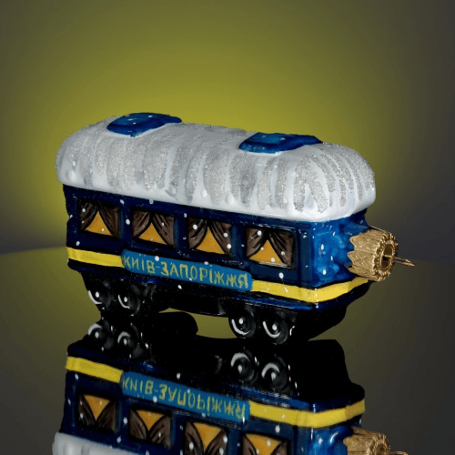 Елочная игрушка Rizdviani Istorii Вагон УЗ 