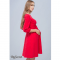 Платье для беременных и кормящих из трикотажа джерси, Юла мама, красное Размер S
