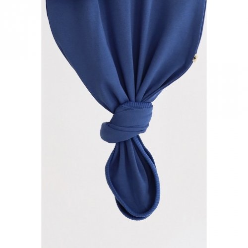 Евро пеленка кокон на липучках и шапка для новорожденных Magbaby Каспер безразмерная Синий 100315