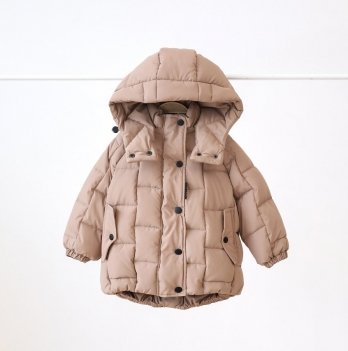 Детская куртка пуффер зимняя Magbaby Brick 1-6 лет Коричневый 108812