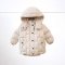 Детская куртка пуффер зимняя Magbaby Brick 1-6 лет Молочный 108818