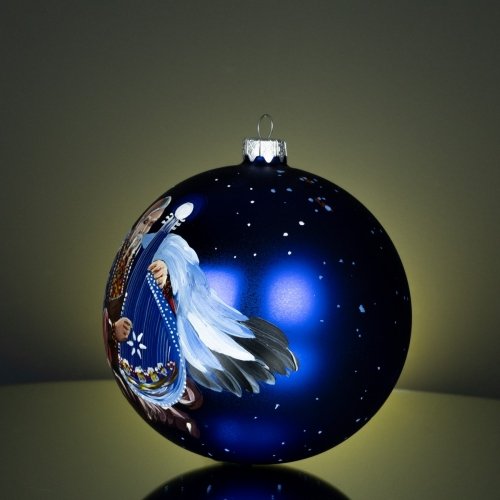 Новогодний шар на елку Rizdviani Istorii Украинские истории Кобзарь-Хранитель 12 см 4820001154689