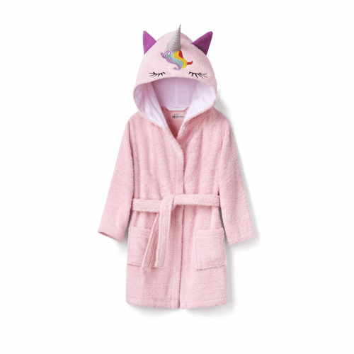 Махровый халат для детей Sasha Unicorn 7 - 10 лет Махра Розовый 4406/1