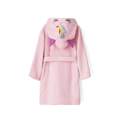 Махровый халат для детей Sasha Unicorn 7 - 10 лет Махра Розовый 4406/1