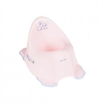 Музыкальный горшок с антискользящим покрытием Tega baby Зайчики Розовый PO-058-104