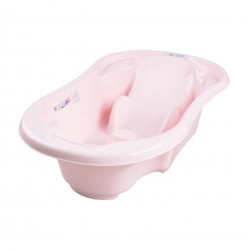 Ванночка детская с горкой для новорожденных Tega baby Комфорт Светло-розовый 102 см  TG-011-104